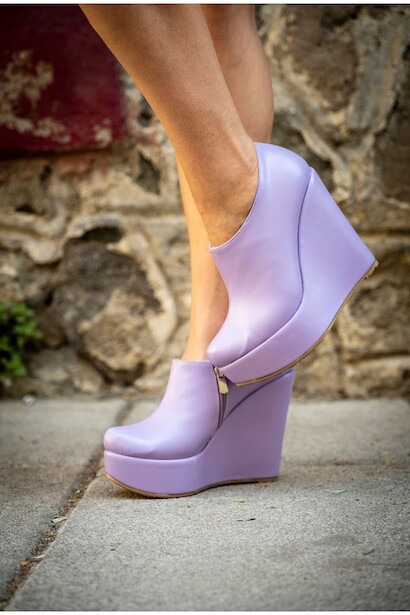 Kadın Dolgu Topuk Kısa Bot Abaco 