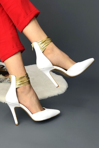 Kadın Gol Biyeli İnce Topuklu Ayakkabı Abigail 