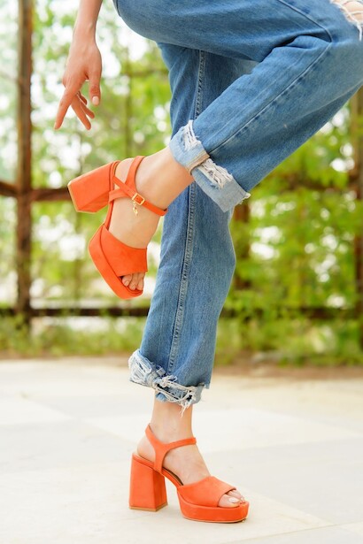 Kadın Alçak Platform Topuklu Ayakkabı Amelia 