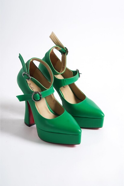 Kadın Baret Detaylı Özel Tasarım Platform Ayakkabı Akira 