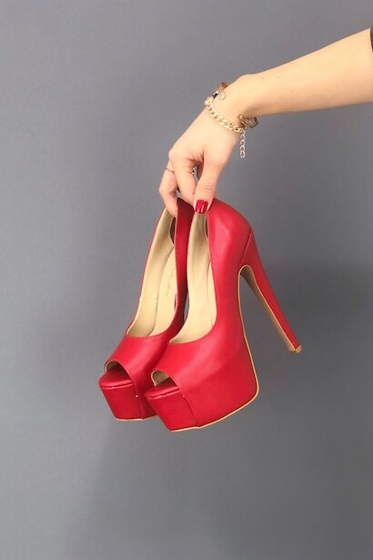 Kadın İnce Yüksek Topuklu Platform Ayakkabı Chico