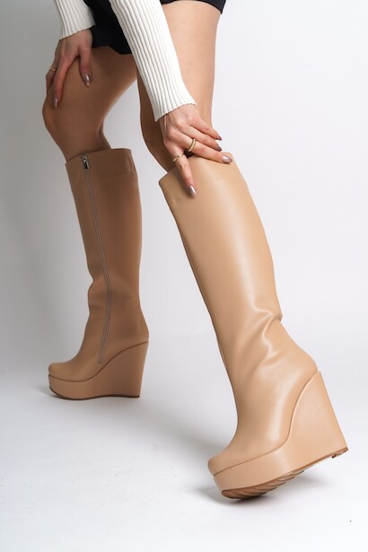 Kadın Dolgu Topuklu Çizme Kelly