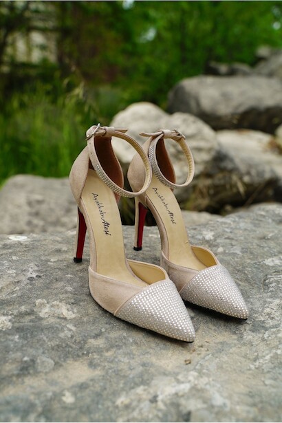 Kadın Taş Detay İnce Topuklu Stiletto Fiona