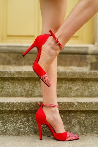 Kadın Taş Detay İnce Topuklu Stiletto Fiona 