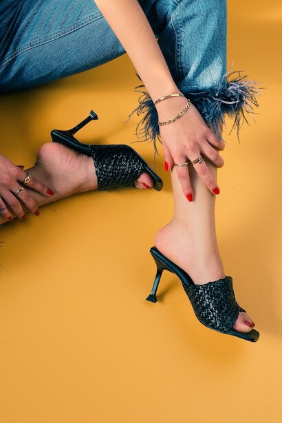 Kadın Tarz Topuklu Terlik Emma 