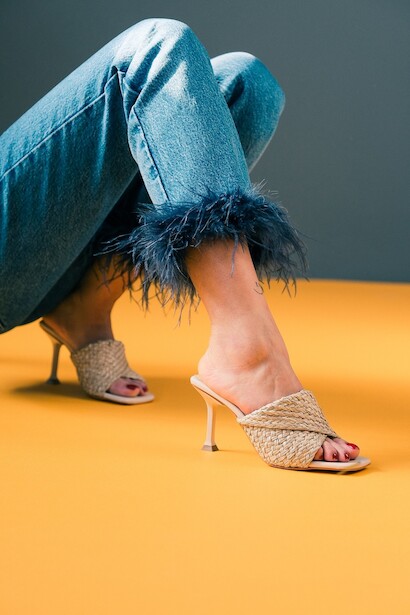 Kadın Tarz Topuklu Terlik Emma 