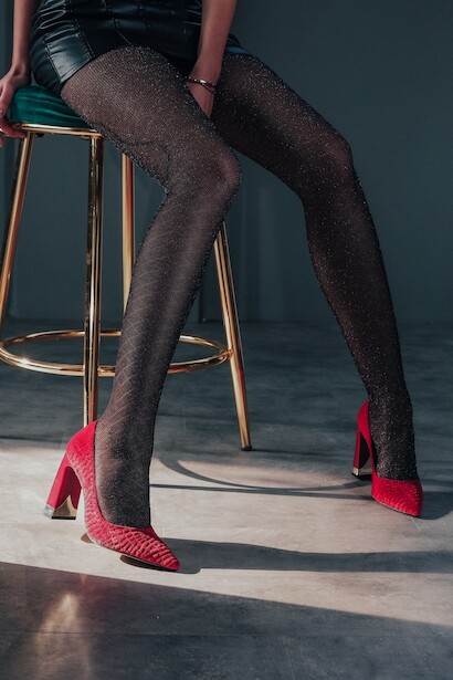 Bordo Kadife Tasarım Topuklu Kadın Stiletto Harly Bordo  6