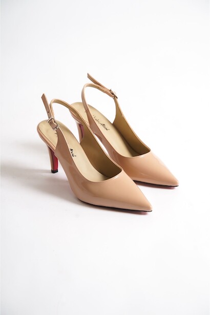 Kadın Arkası Açık Kısa Topuklu Ayakkabı Nelly