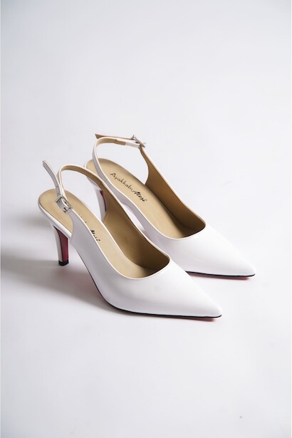 Kadın Arkası Açık Kısa Topuklu Ayakkabı Nelly