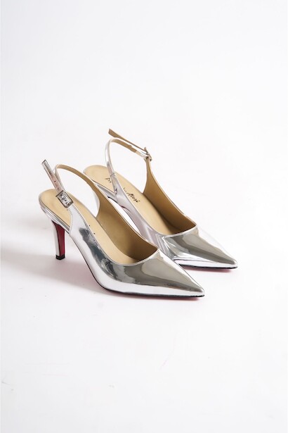 Kadın Arkası Açık Kısa Topuklu Ayakkabı Nelly