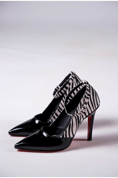 Kadın İnce Topuklu Baretli Ayakkabı Stiletto Calit