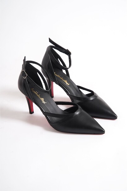 Kadın Sivri Burun Kısa Topuklu Ayakkabı Jamila 