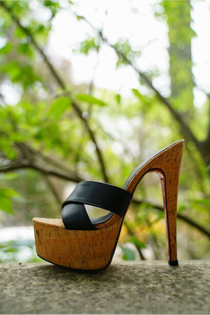 Kadın Mantara Yüksek İnce Topuklu Terlik Oscar 