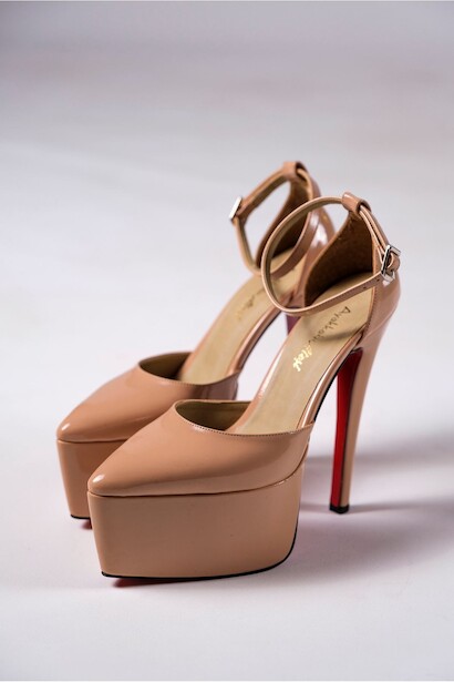 Kadın Sivri Platform Özel Tasarım Topuklu Ayakkabı Drew 