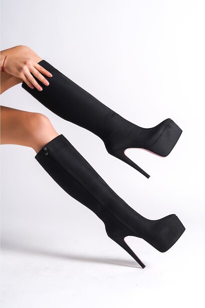 Kadın Sivri Burun Yüksek Topuklu Çizme Carmen 