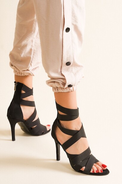 Kadın Lastikli İnce Topuklu Ayakkabı Rasha 