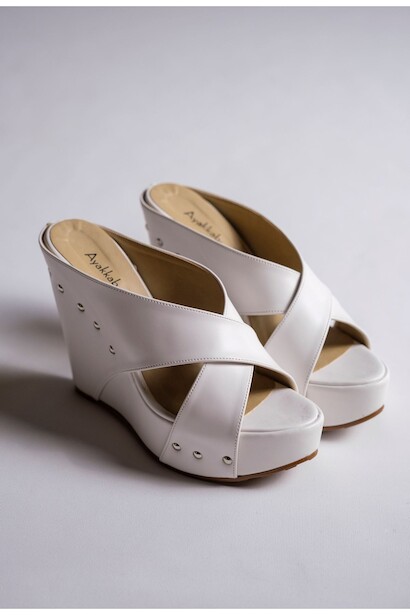 Kadın Dolgu Topuklu Terlik Sareks 