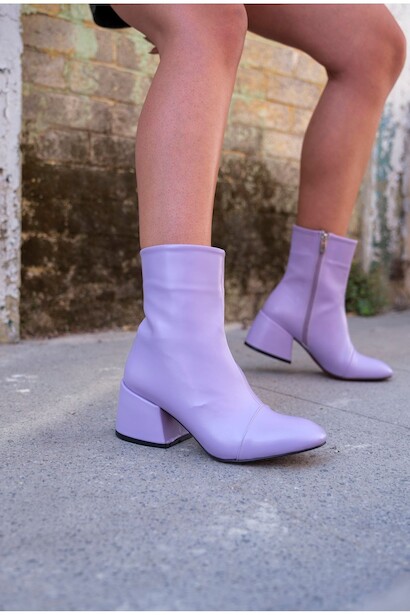 Kadın Kısa Kalın Topuk Bot Mirach