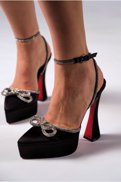 Kadın Taş Detaylı Platform Kadın Ayakkabı Fallon 