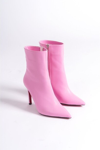 Kadın Sivri Burun Topuklu Bot Togi 