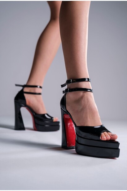 Kadın Çift Platform Özel Tasarım Ayakkabı Otto 