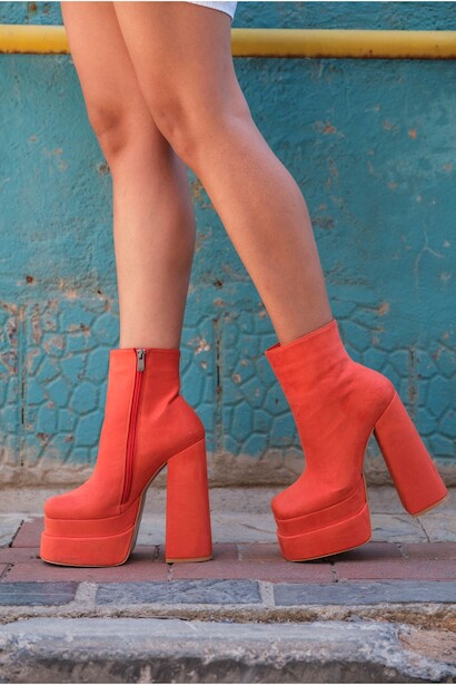 Kadın Çift Platform Kalın Topuk Bot Vega 