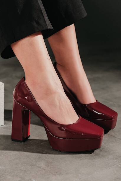 Kadın Kalın Topuklu Ayakkabı Ecovan 