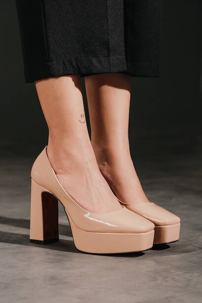 Kadın Kalın Topuklu Ayakkabı Ecovan 