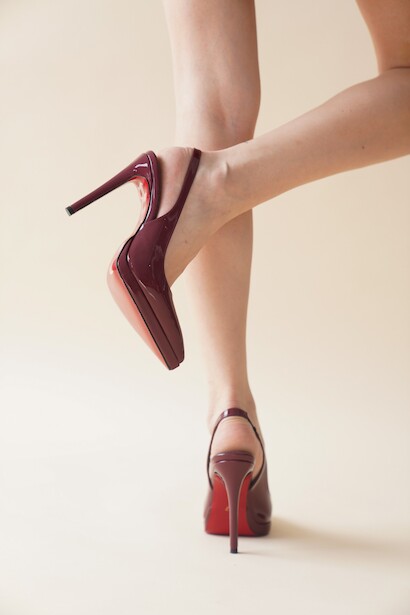Kadın Sivri Burun Topuklu Ayakkabı Chicora  Bordo 6