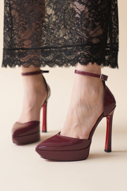 Kadın Baretli Platform Topuklu Ayakkabı Accies