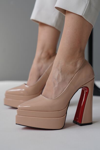 Kadın Çift Platform Özel Tasarım Kadın Ayakkabı Rigel 