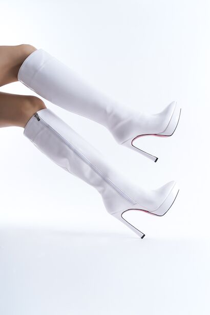 Kadın Tasarım Platform Yüksek Topuklu Çizme Carcie 