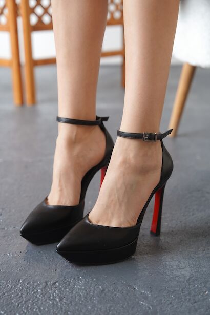 Kadın Baretli Platform Topuklu Ayakkabı Accies 