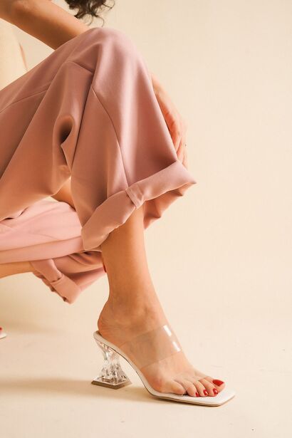 Kadın Şeffaf Topuklu Terlik Lorela 