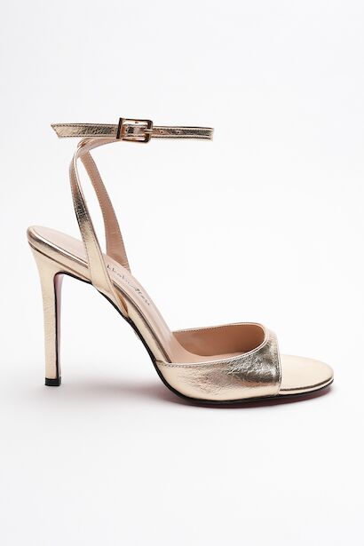 Kadın İnce Bant Arka Baretli Topuklu Ayakkabı Livora 