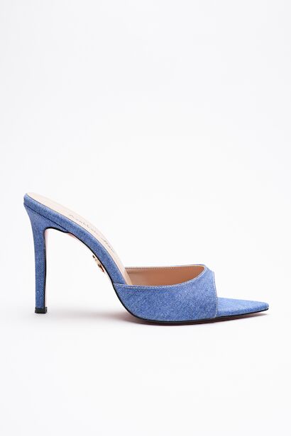 Kadın Sivri Burun İnce Topuklu Terlik Sona 