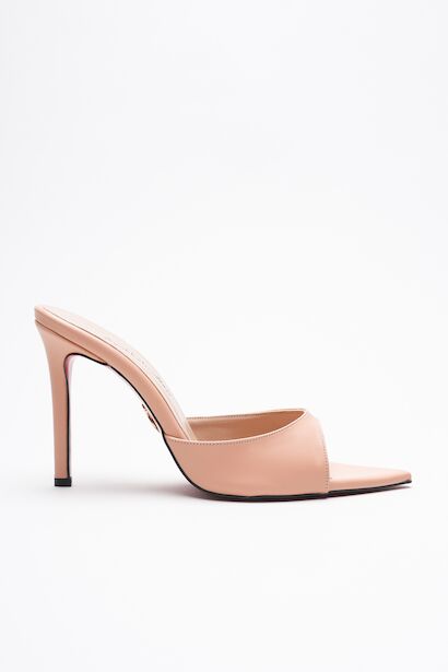 Kadın Sivri Burun İnce Topuklu Terlik Sona 