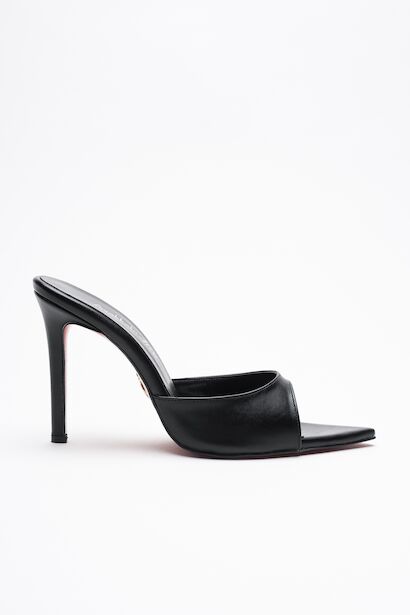 Kadın Sivri Burun İnce Topuklu Terlik Sona 