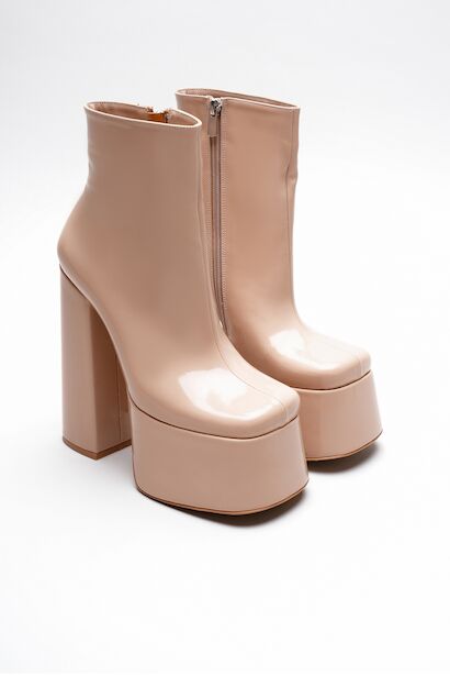 Kadın Fermuarlı Yüksek Platform Bot Ecosi 