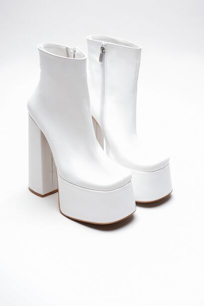 Kadın Fermuarlı Yüksek Platform Bot Ecosi 