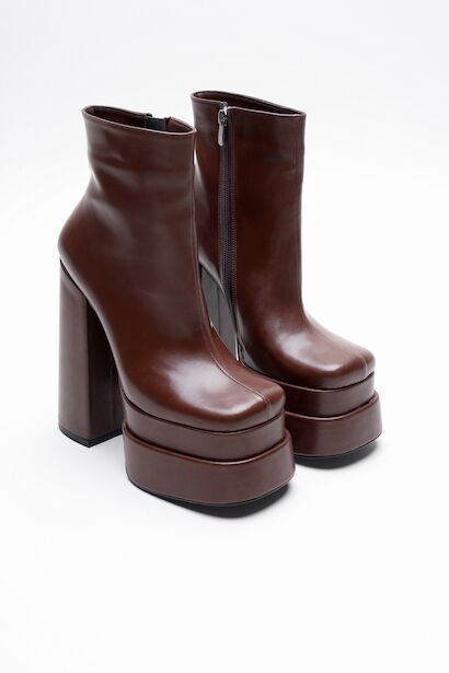 Kadın Çift Platform Kalın Topuk Bot Vega 