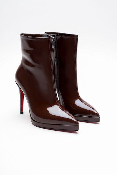 Kadın Kısa Platform Topuklu Bot Accosi  Kahverengi Rugan