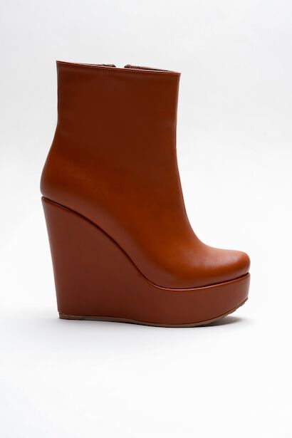 Kadın Fermuarlı Dolgu Topuklu Bot Dainas 