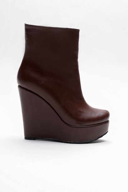 Kadın Fermuarlı Dolgu Topuklu Bot Dainas 