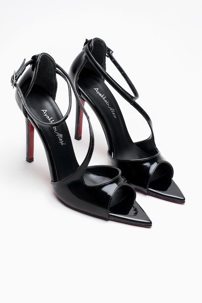 Kadın Çapraz Bantlı İnce Topuklu Ayakkabı Yelar 