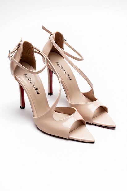 Kadın Çapraz Bantlı İnce Topuklu Ayakkabı Yelar 