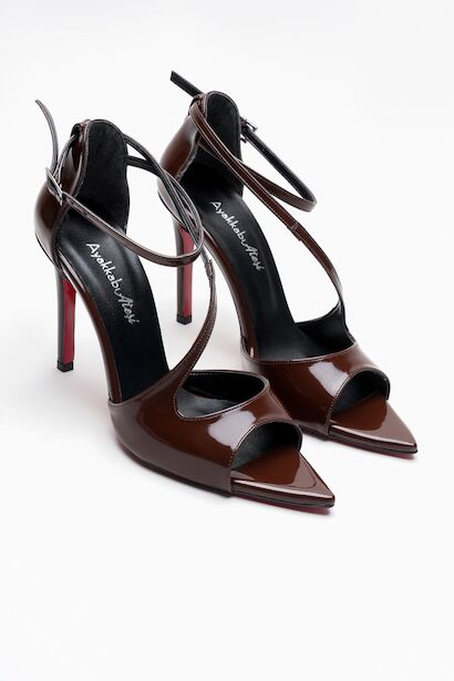 Kadın Çapraz Bantlı İnce Topuklu Ayakkabı Yelar 