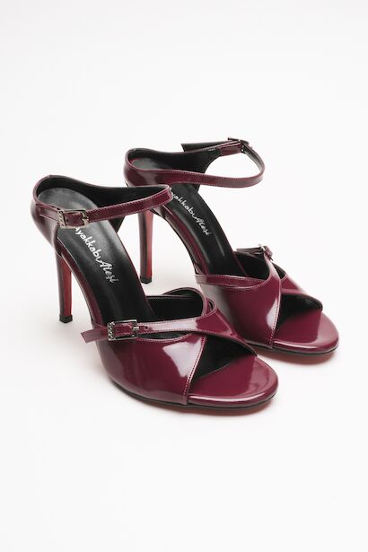 Kadın Çift Bantlı Tasarım Topuklu Ayakkabı Liona 