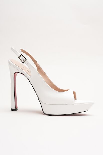 Kadın Sivri Burun Açık İnce Topuklu Platform Ayakkabı Caselin 