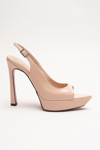 Kadın Sivri Burun Açık İnce Topuklu Platform Ayakkabı Caselin 